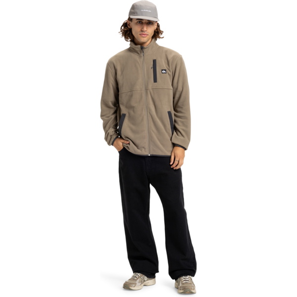 2025 Quiksilver Da Uomo No Destination Full Zip Fleece EQYPF03071 - Fallen Rock